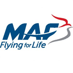 Logo of MAF with the text "Flying for Life" and a stylized bird graphic, symbolizing resettlement and new beginnings beyond Civvy Street.