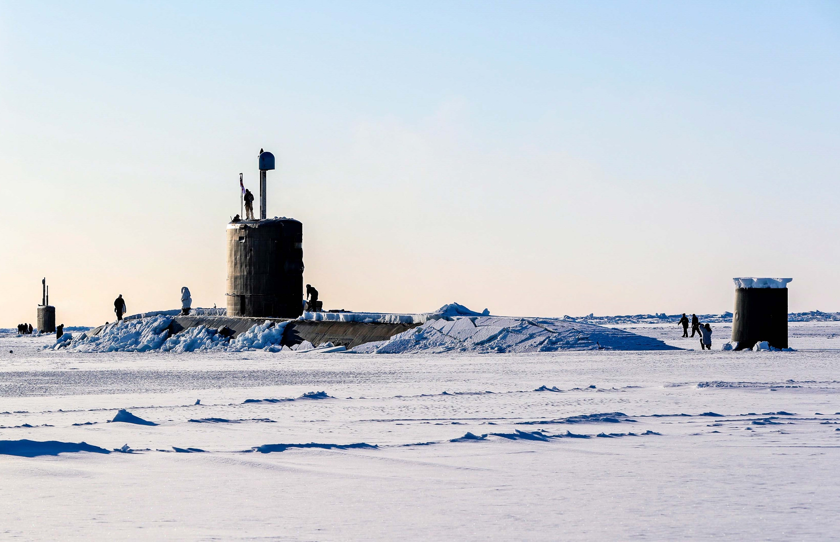 Royal Navy Submarine Breaks Through North Pole Ice
