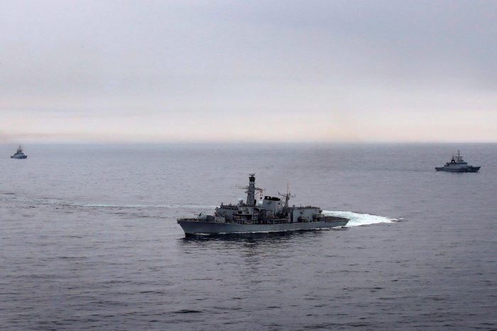 RN Shadows Russian Warships In North Sea