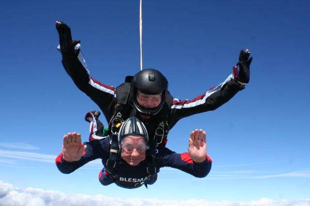 Veteran Takes On World’s Highest Assisted Parachute Jump