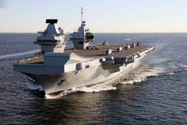HMS Queen Elizabeth Sets Off For F-35B Trials