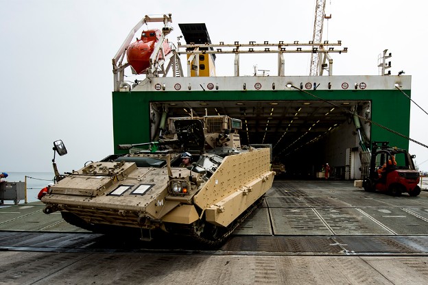 Exercise Saif Sareea 3: Armoured Vehicles Arrive In Oman