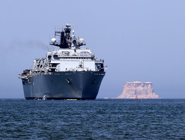 HMS Albion To The Fore In Oman