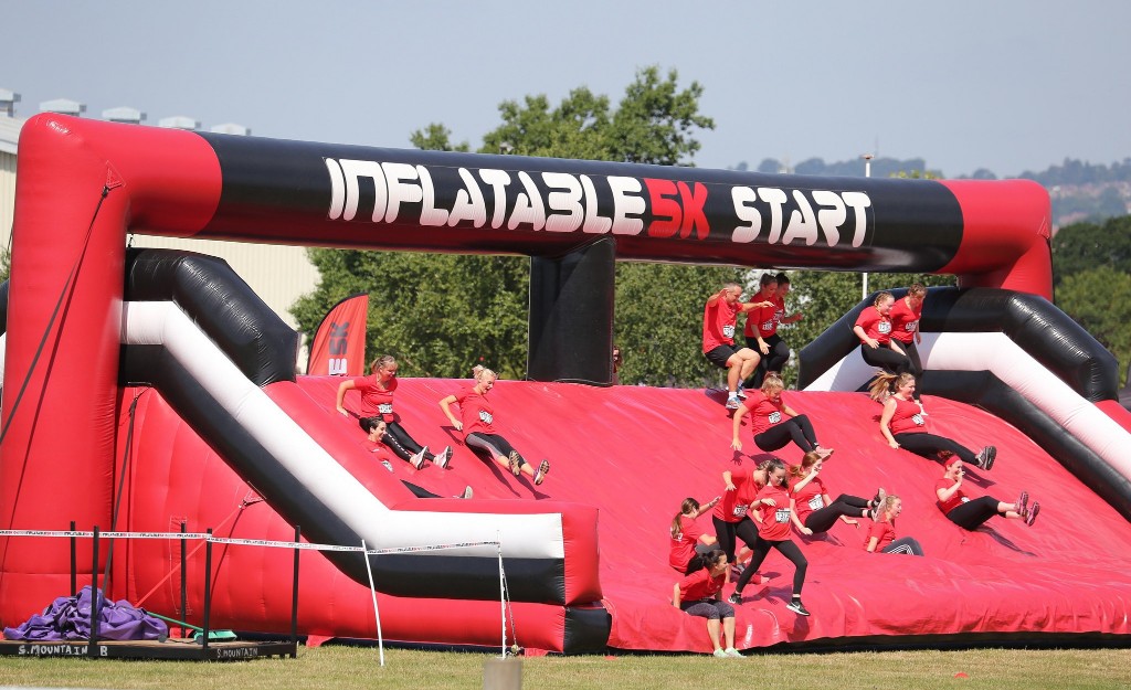 Overcoming Gigantic Inflatable Obstacles!