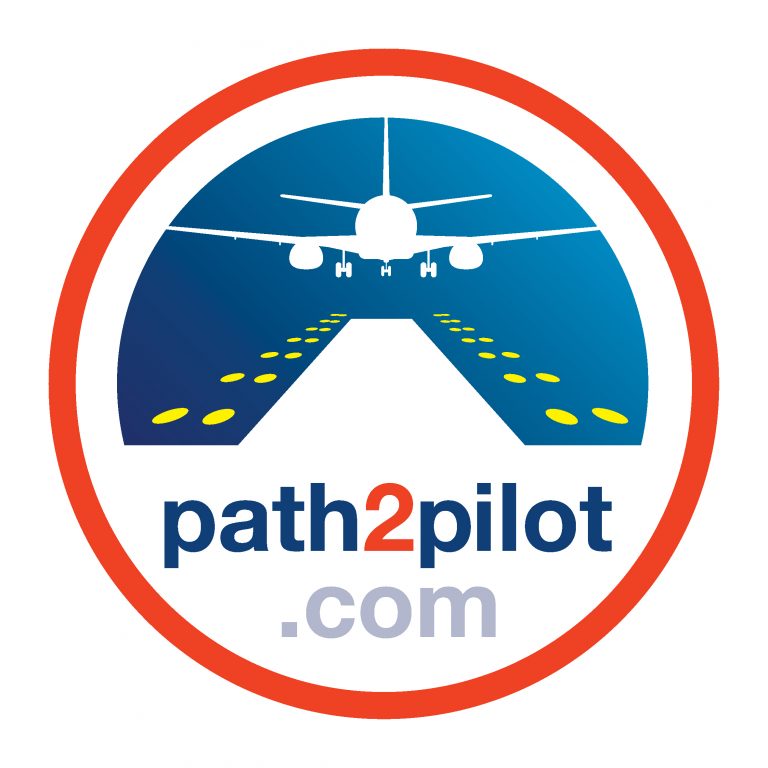 Logo of path2pilot.com: an airplane approaches a runway, encircled by a bold red ring. Your gateway to becoming a pilot, with Pathway Pilot Training endorsed by ELCAS Training Provider.