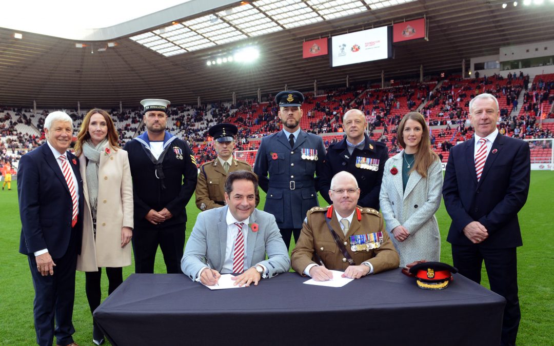 Pathfinder Assist With Sunderland AFC & Foundation Of Light In Signing The Armed Forces Covenant