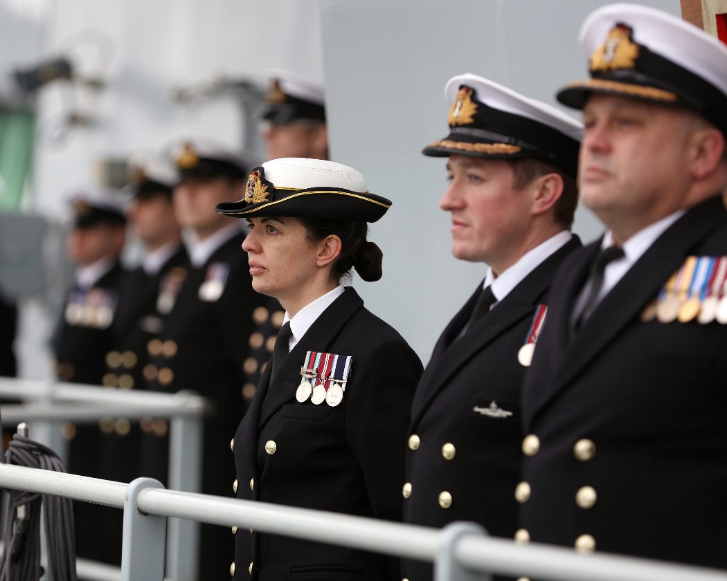 HMS Prince Of Wales Makes Portsmouth Debut