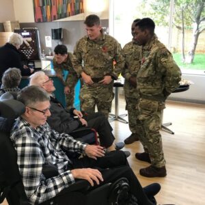 Serving Soldiers Visit Veterans