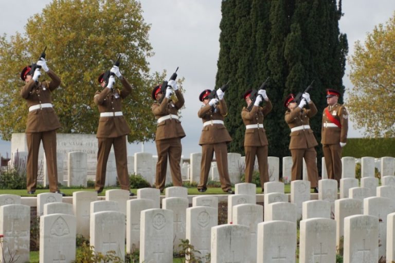 Burial Service Held On The Western Front