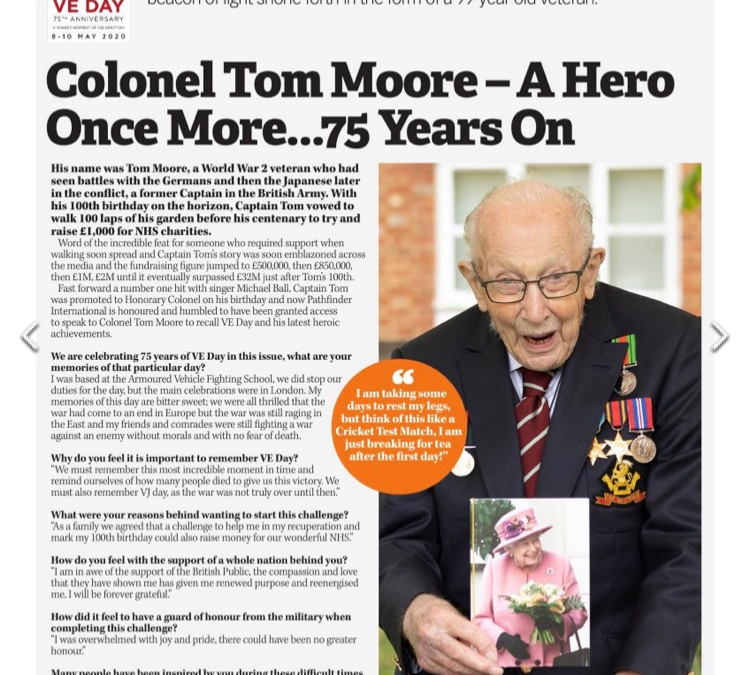 Tomorrow Will Be A Good Day – The Pathfinder Exclusive Interview With Colonel Tom Moore Ahead Of VE Day 75