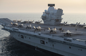 Royal Navy Flagship Sails To Lead International Carrier Strike Group Deployment