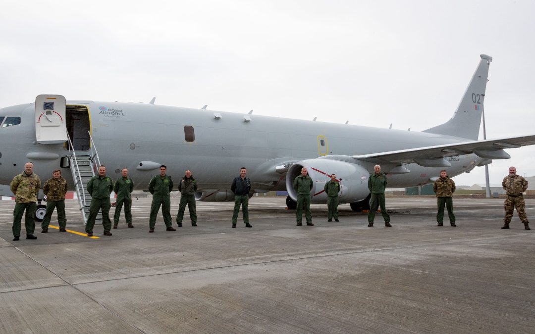 Poseidon Aircraft Arrives At RAF Lossiemouth For The First Time