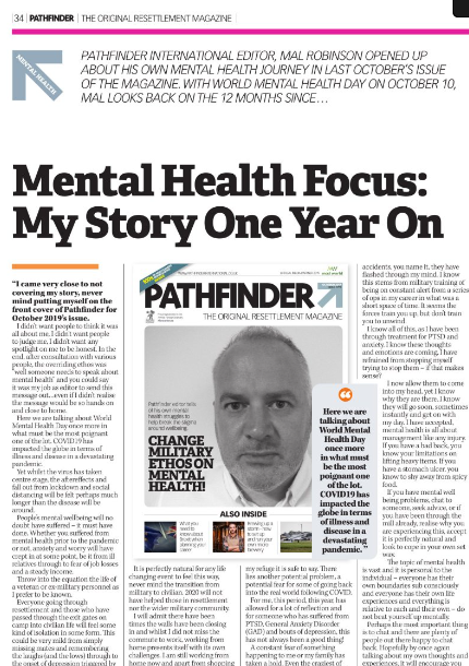 World Mental Health Day 2020: Pathfinder Editor Mal Robinson – My Story One Year On