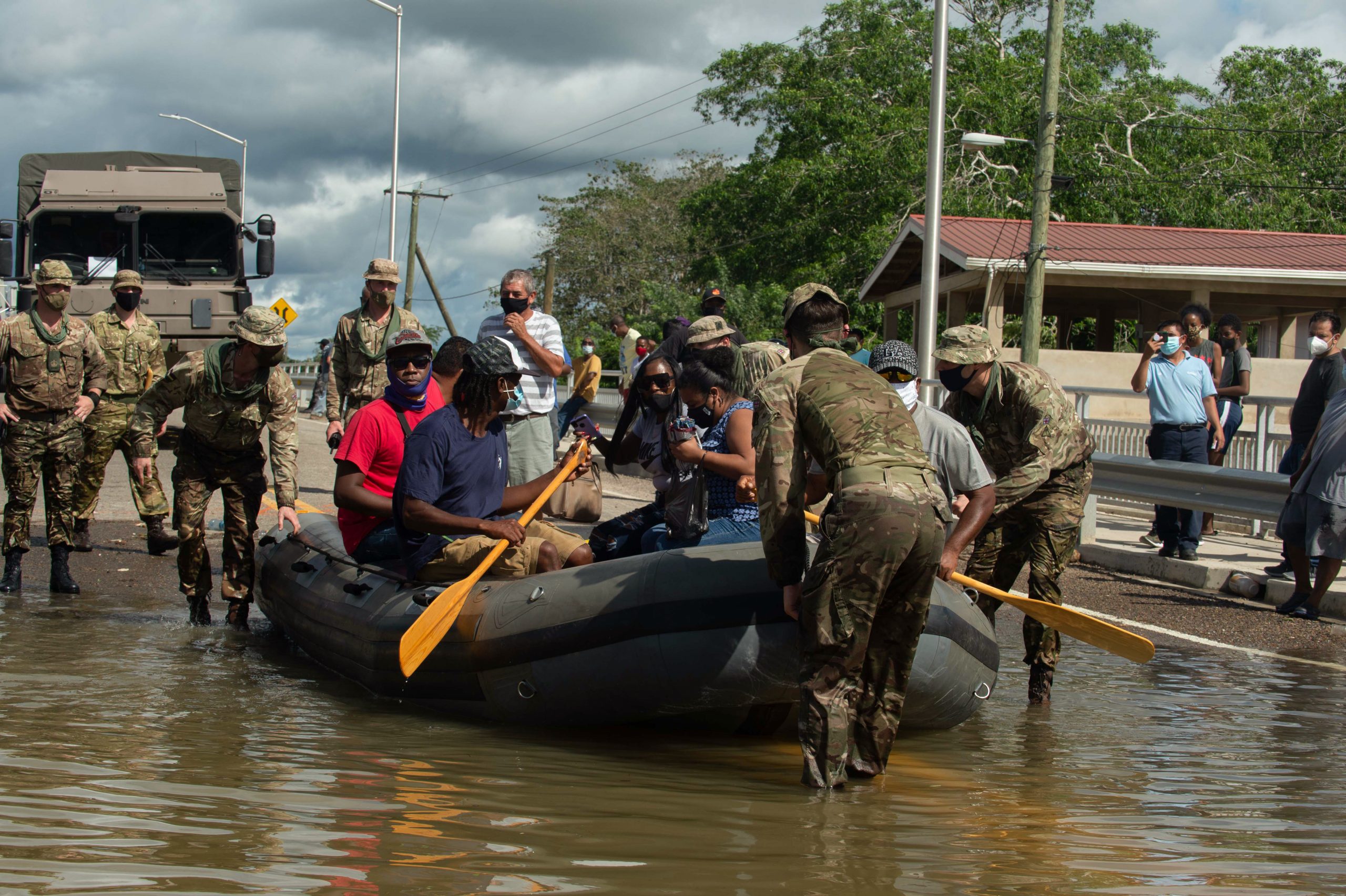 British Army Assists Belize With Disaster Relief In The Wake Of Hurricane Eta