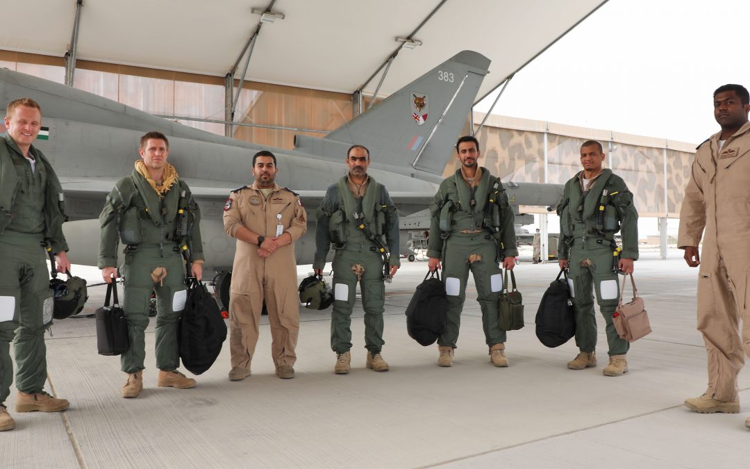RAF And Qatari Pilots Operate For The First Time As A Joint Squadron In Qatar