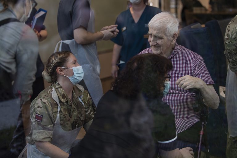 Military Veterans Receive Covid Vaccinations From Forces Medics