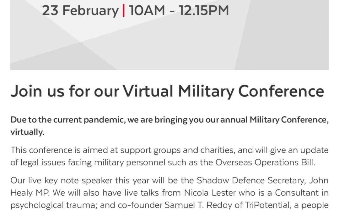Join Hugh James For Their Virtual Military Conference