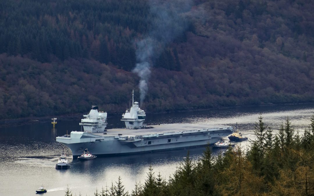 HMS Queen Elizabeth Visits Western Scotland For The First Time