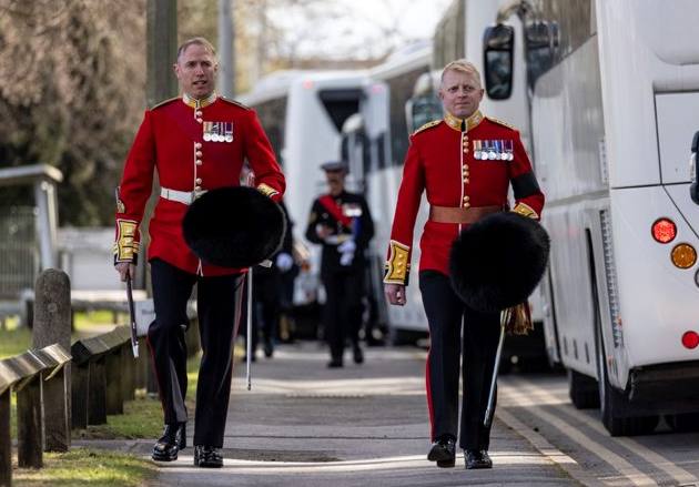 Service Personnel Commence Full Dress Rehearsals For Duke Of Edinburgh’s Funeral