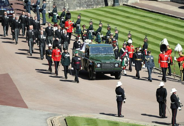 The Funeral Procession And Funeral Service Of His Royal Highness The Duke Of Edinburgh Takes Place At Windsor Castle
