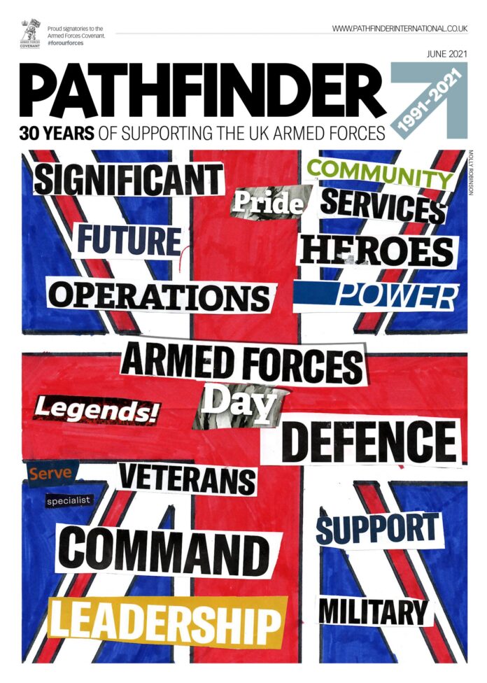 Cover of Pathfinder magazine, June 2021, featuring bold text like 