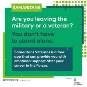 Samaritans Launches App To Support UK Military Veterans’ Mental Health