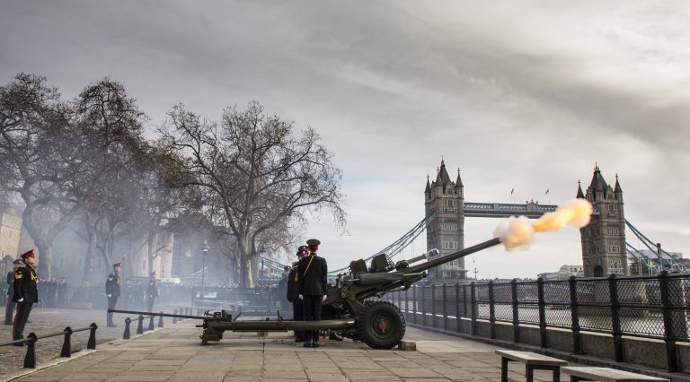 Armed Forces Fire Accession Day Gun Salutes In Platinum Jubilee Year