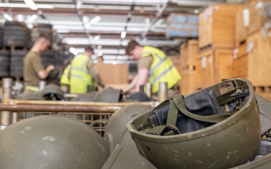 Hats Off To Ukraine – As Army Donates Thousands Of Helmets To Ukraine Military