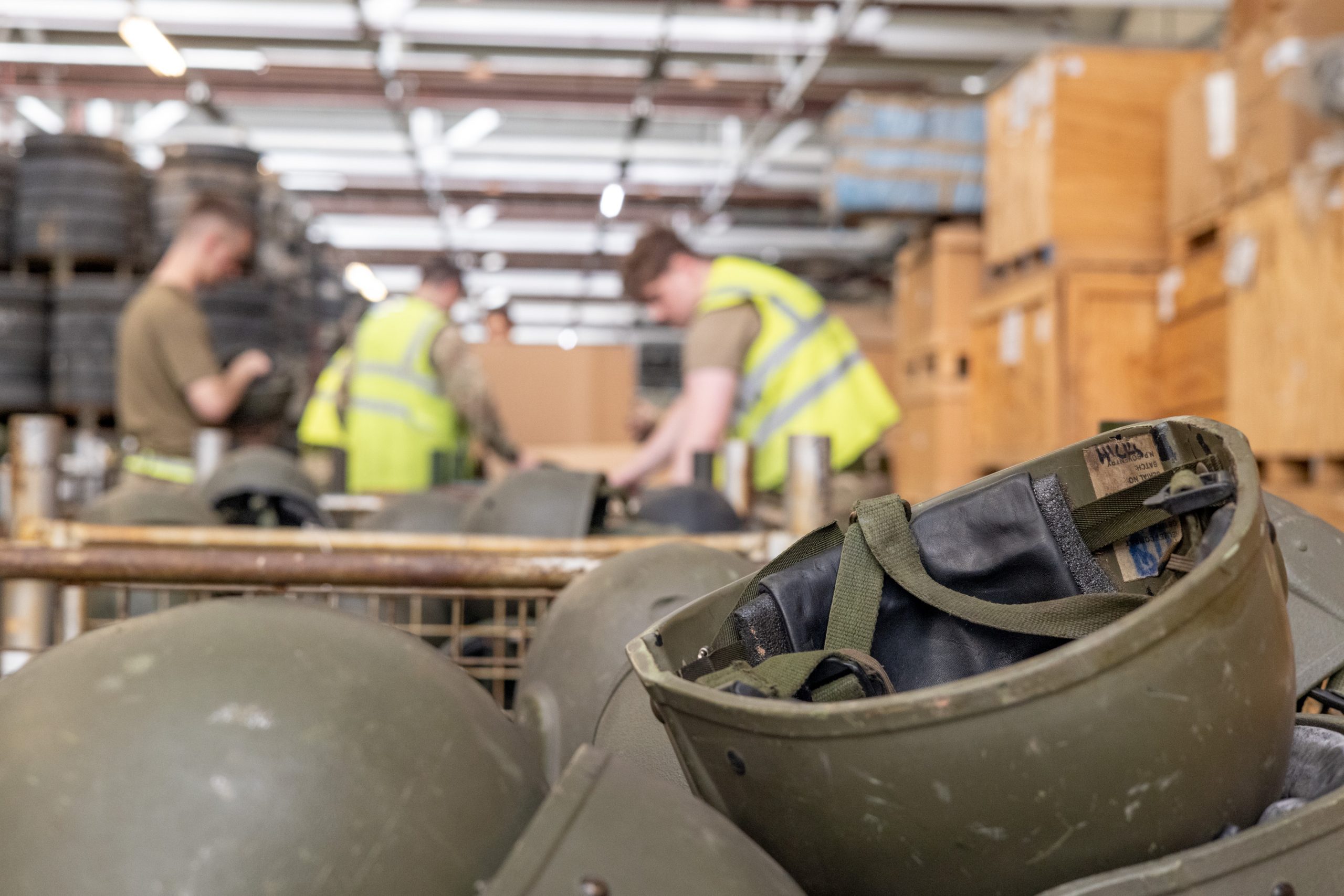 Hats Off To Ukraine – As Army Donates Thousands Of Helmets To Ukraine Military