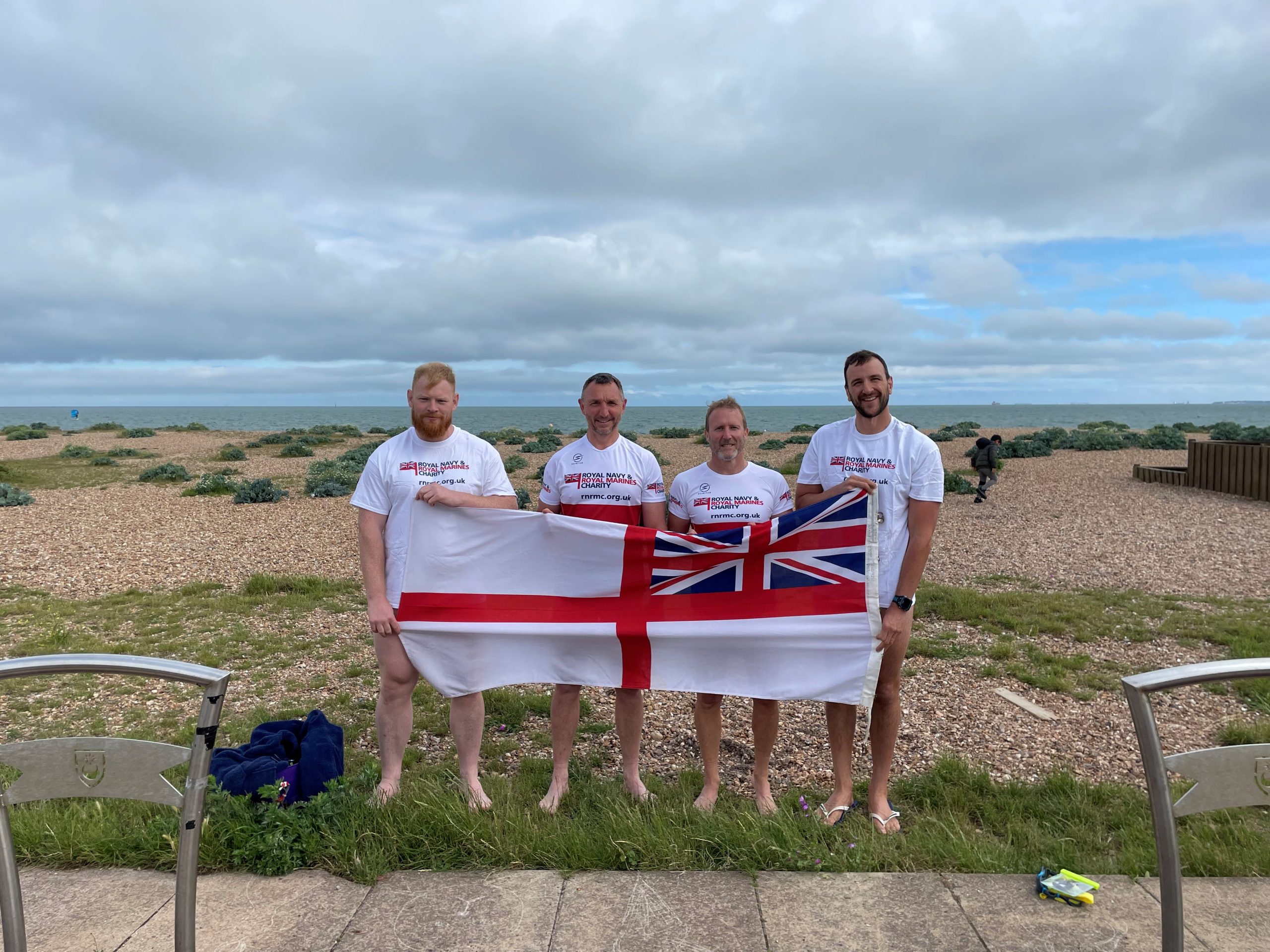 Royal Navy Submariners Swim English Channel Fundraising For Mental Health Charities