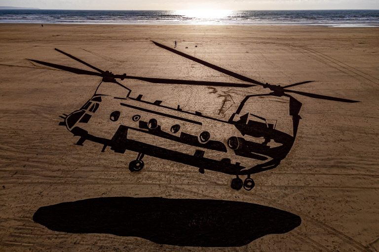 Beach Invasion: Giant Sand Sculpture Urges Holidaymakers To Stay Safe On MOD Training Ground