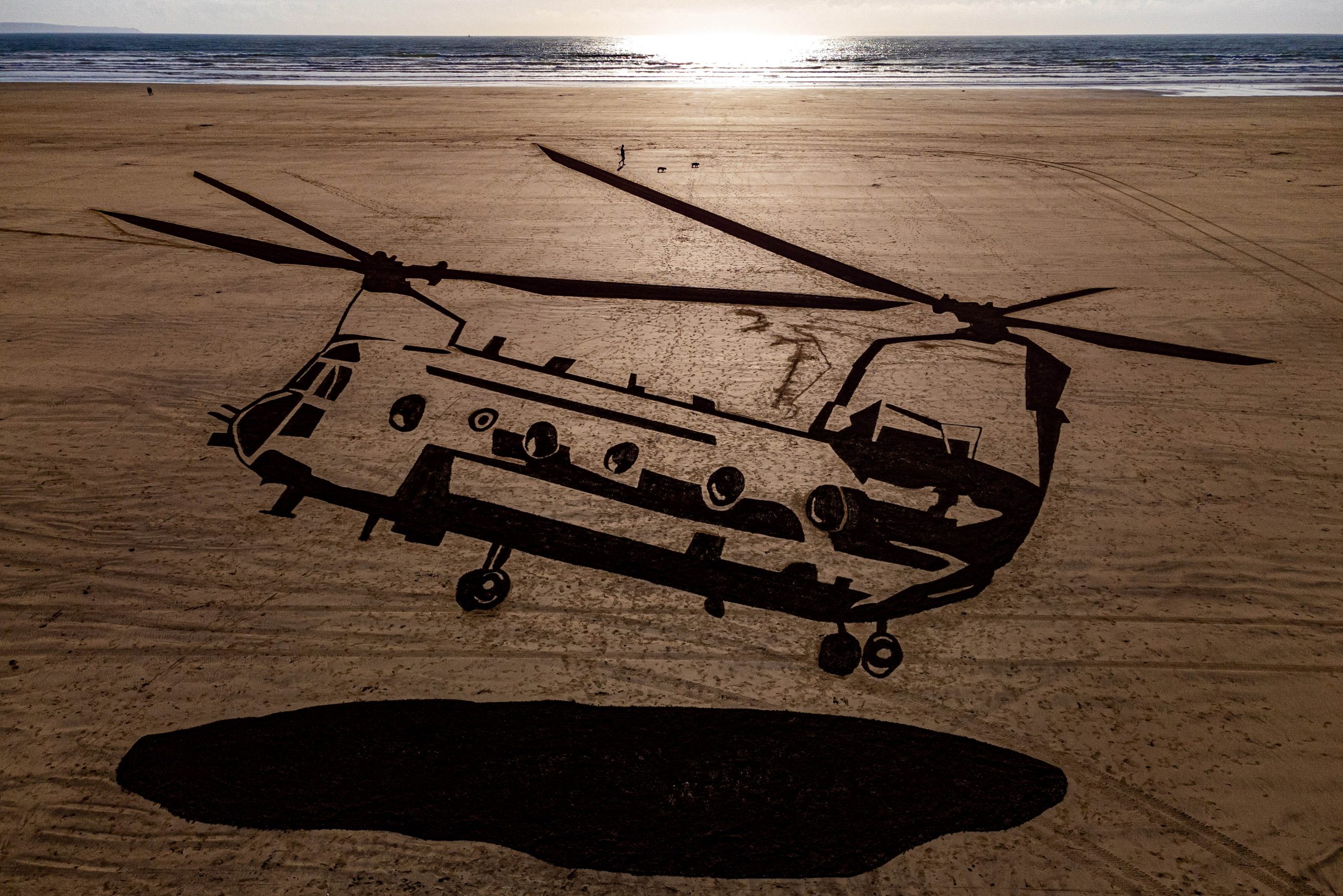 Beach Invasion: Giant Sand Sculpture Urges Holidaymakers To Stay Safe On MOD Training Ground