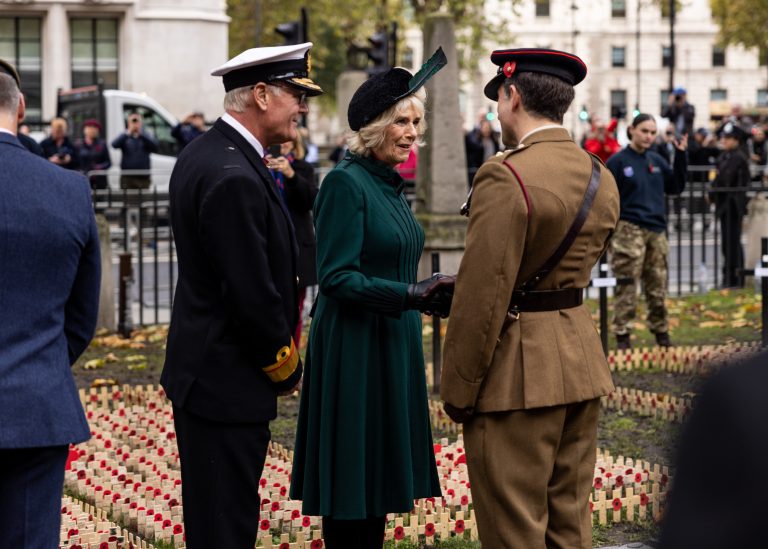HRH The Queen Consort At Westminster Abbey Field Of Remembrance