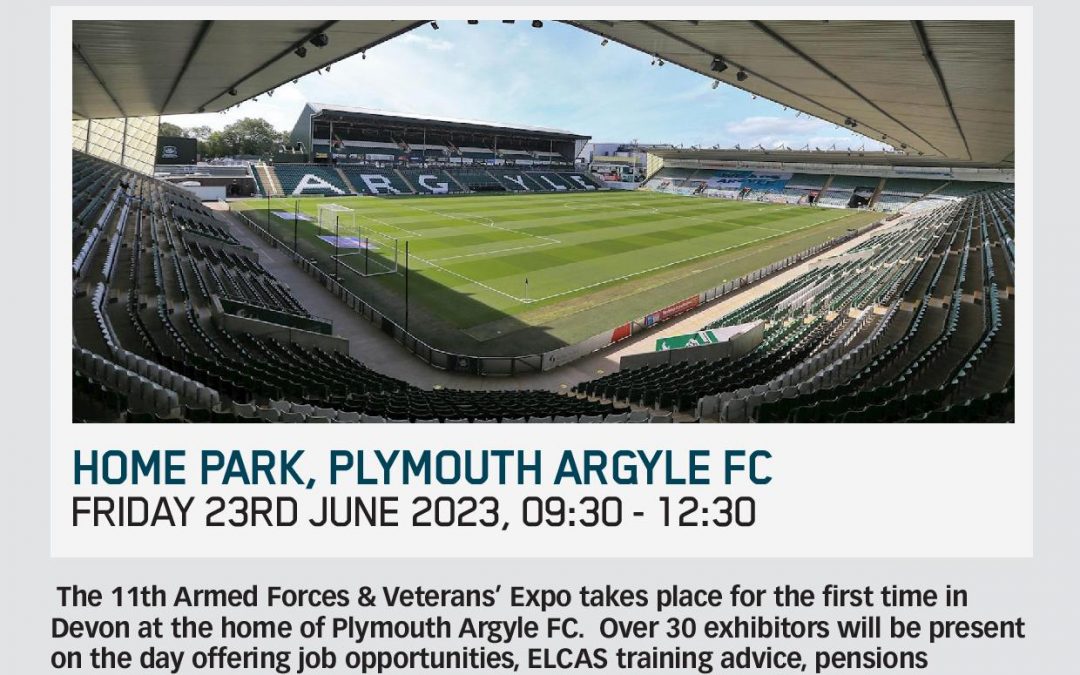 Armed Forces Expo Plymouth – Four Weeks To Go!