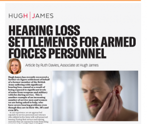 Hugh James: Hearing Loss Settlements For Armed Forces Personnel