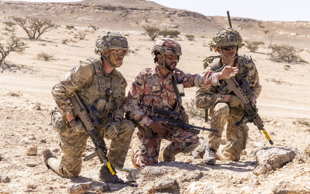 British Soldiers Lead Joint Desert Training Exercise With Oman
