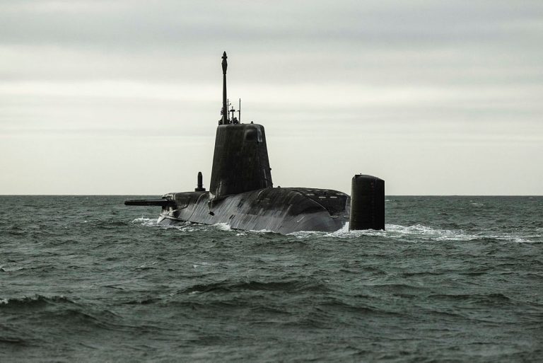 HMS Anson Departs Barrow-in-Furness