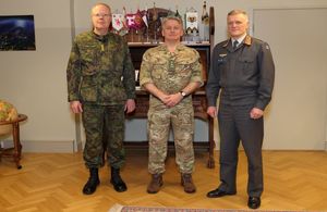 Commander Strategic Command Meets Senior Personnel In Finland