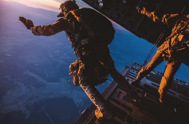 UK Paratroopers Deploy For Airborne Exercise In Estonia