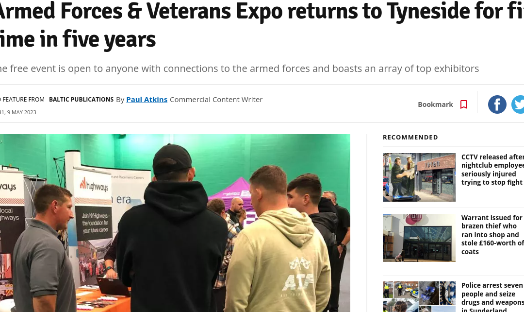 Armed Forces Expo Newcastle – One Day To Go!