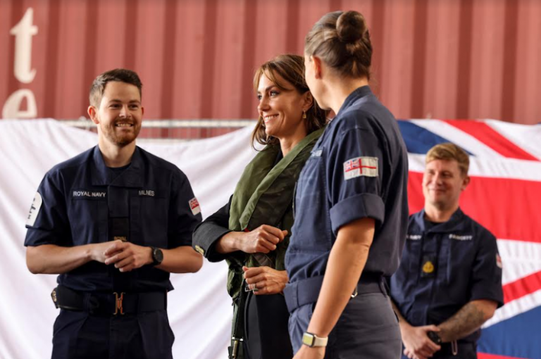 HRH The Princess Of Wales Visits RNAS Yeovilton