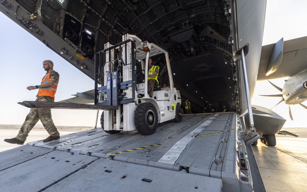 UK Airlift To Egypt Delivers Vital Equipment To Support Aid Crossing To Gaza
