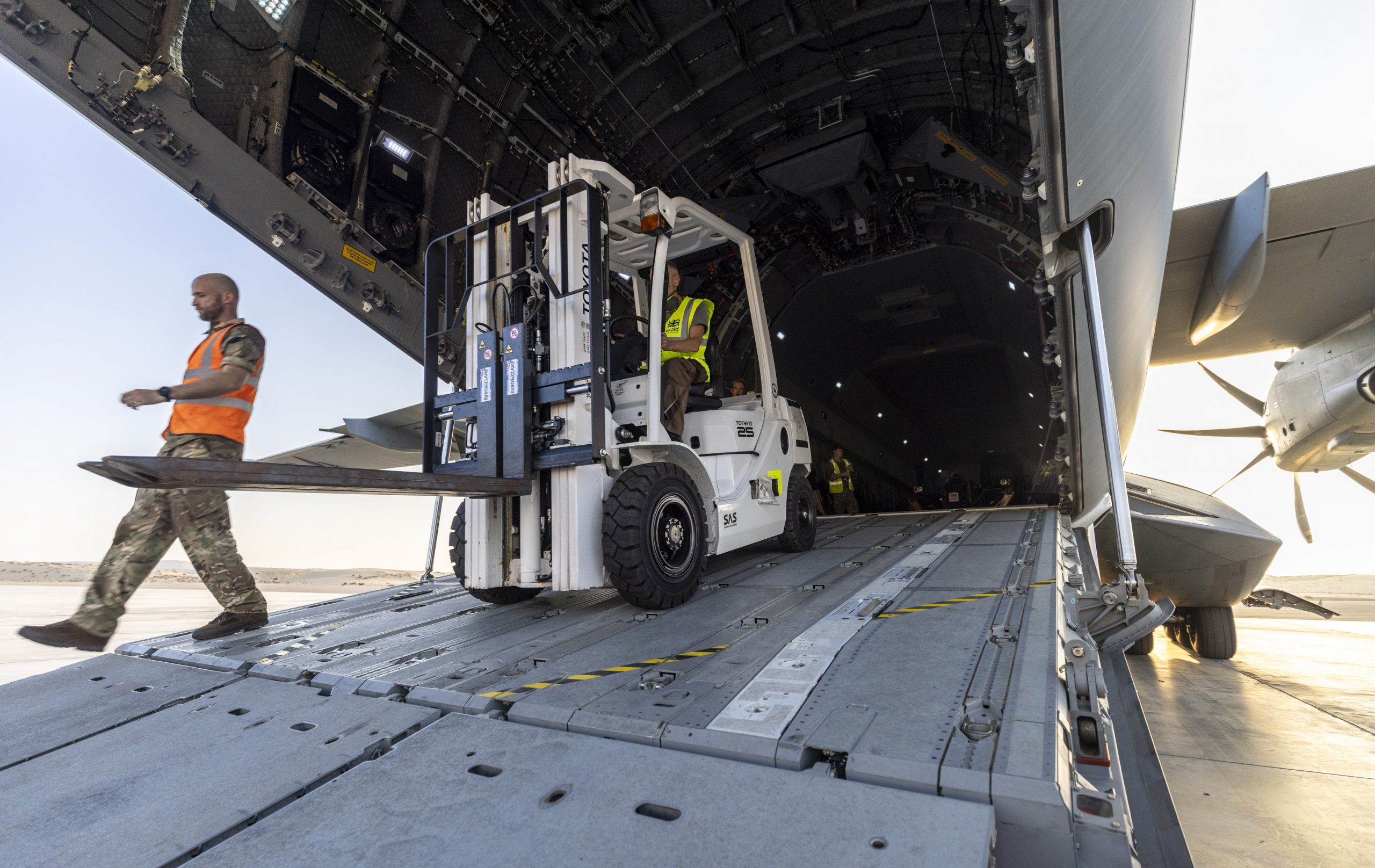 UK Airlift To Egypt Delivers Vital Equipment To Support Aid Crossing To Gaza