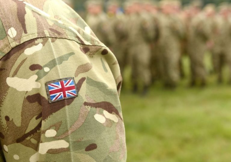British soldier badge