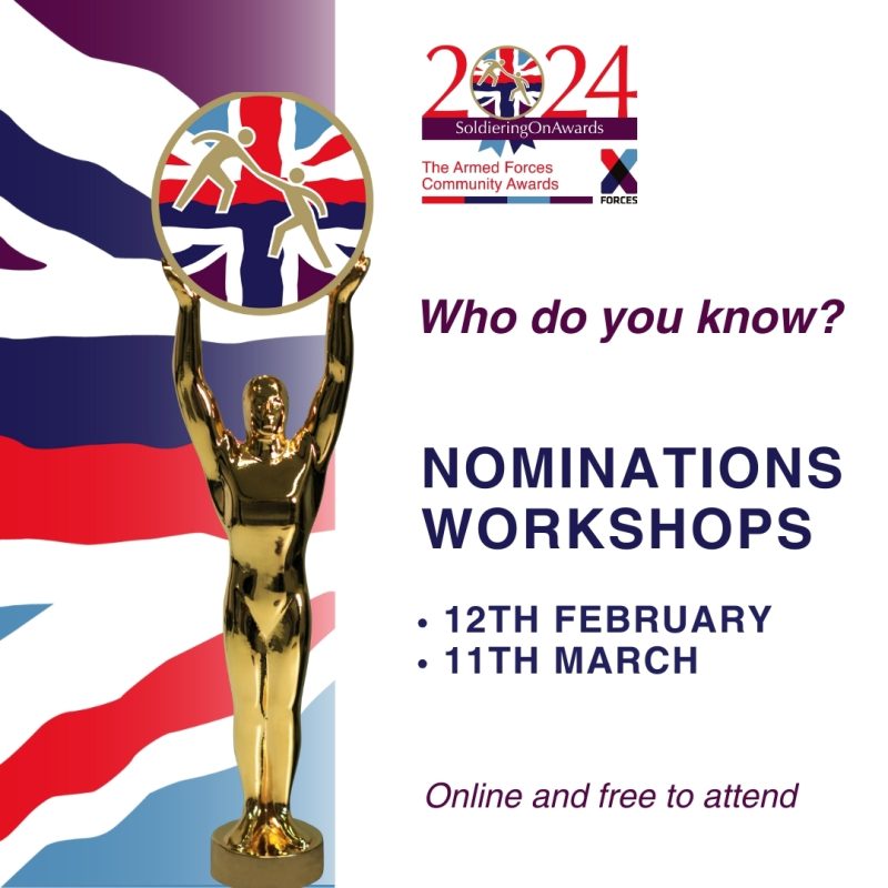 Soldiering On Awards 2024 – Nominations Workshops