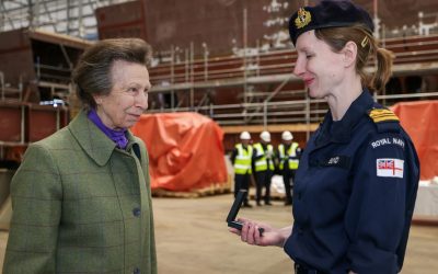 HMS Venturer Welcomes Sponsor The Princess Royal