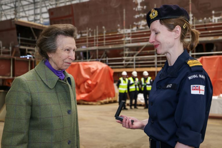 HMS Venturer Welcomes Sponsor The Princess Royal