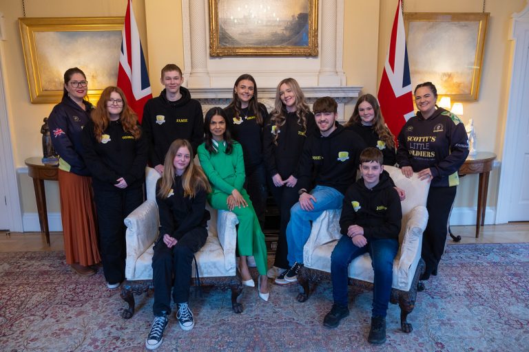 Young People Bereaved of a Military Parent Visit PM’s Wife