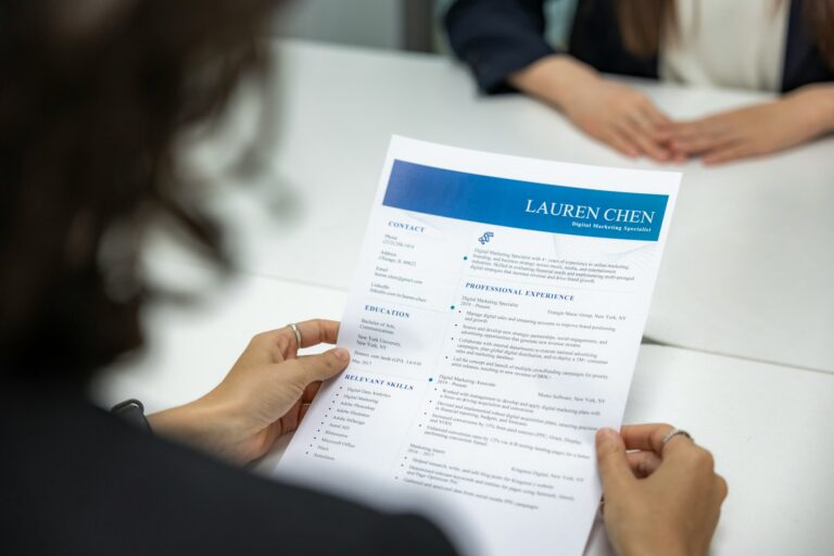 CV crafting for management roles