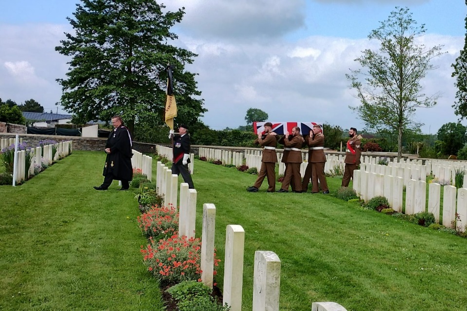 Officer Killed In World War One Laid To Rest In France